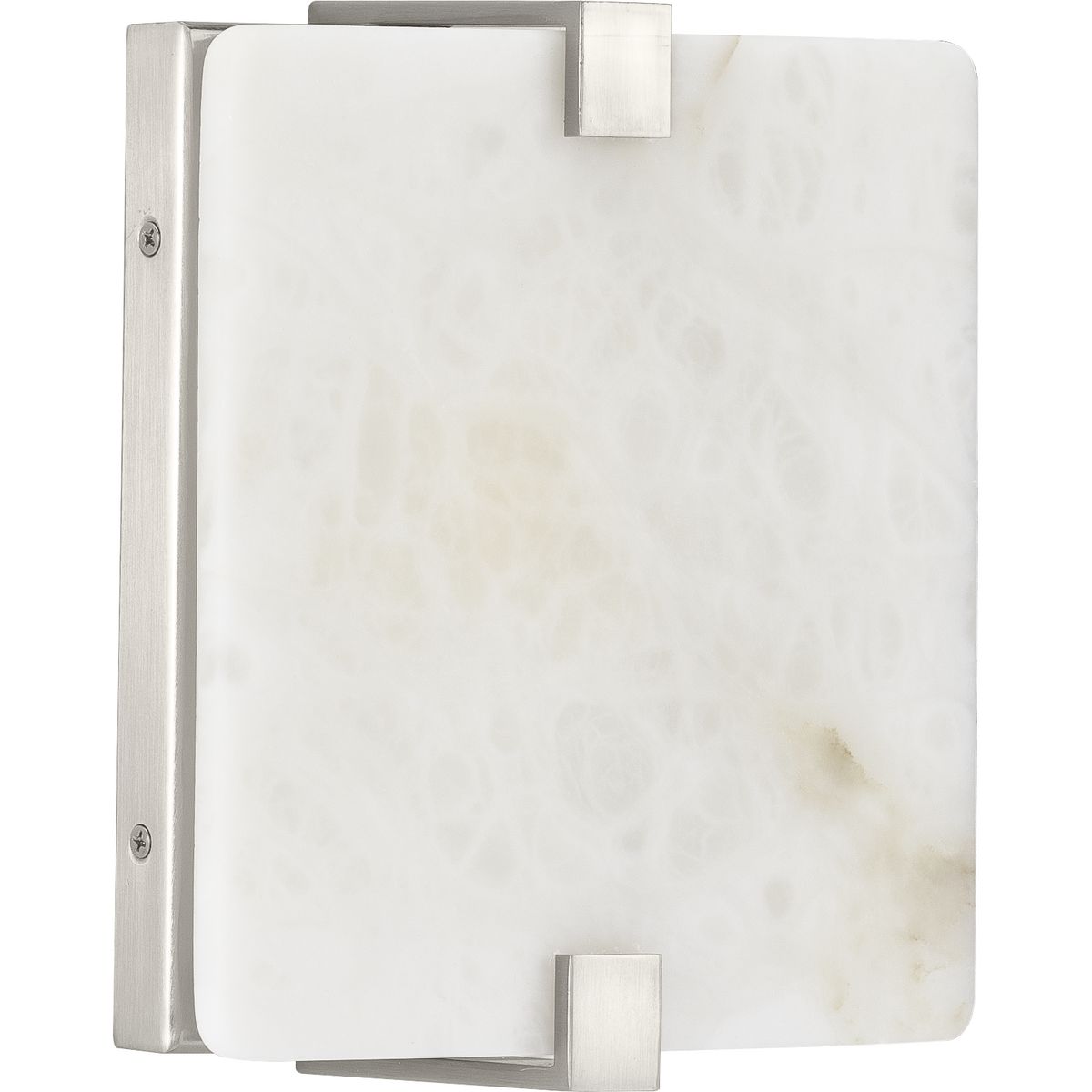 PROGRESS LIGHTING P710081-009-30 Brushed Nickel LED Alabaster Stone Brushed Nickel ADA Wall Sconce