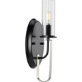 PROGRESS LIGHTING P710082-031 Matte Black Riley Collection Black One-Light Wall Bracket