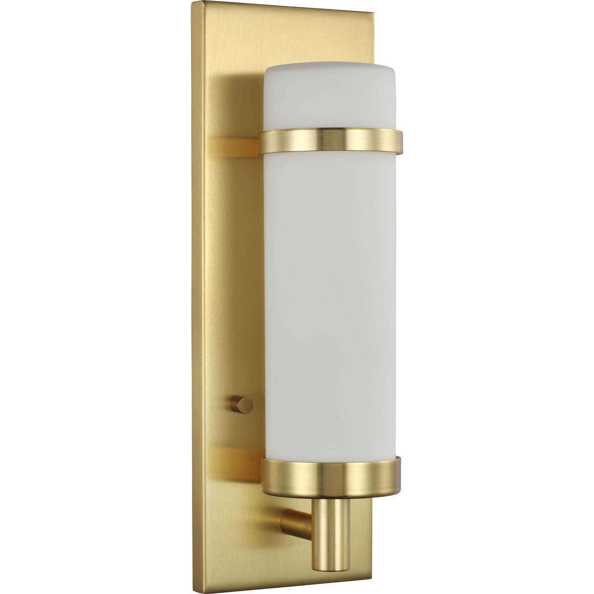 PROGRESS LIGHTING P710087-012 Satin Brass Hartwick Collection Satin Brass One-Light Wall Sconce