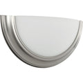 PROGRESS LIGHTING P710090-009-30 Brushed Nickel Eclipse LED Collection Brushed Nickel One-Light LED Wall Sconce