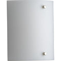 PROGRESS LIGHTING P710102-060-30 White Curve LED One-Light White Opal Acrylic Modern Style Wall Sconce Light