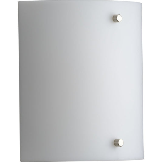 PROGRESS LIGHTING P710102-060-30 White Curve LED One-Light White Opal Acrylic Modern Style Wall Sconce Light
