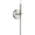 PROGRESS LIGHTING P710106-009 Brushed Nickel Elara Collection One-Light New Traditional Brushed Nickel Wall Light