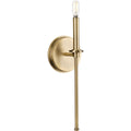 PROGRESS LIGHTING P710106-163 Vintage Brass Elara Collection One-Light New Traditional Vintage Brass Wall Light