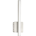 PROGRESS LIGHTING P710110-009-CS Brushed Nickel Phase 4 Collection 16 in. Brushed Nickel Small Modern Integrated 3CCT Integrated LED Linear Vanity Light