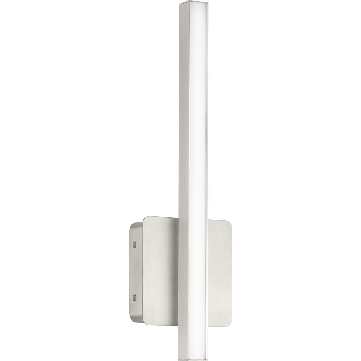 PROGRESS LIGHTING P710110-009-CS Brushed Nickel Phase 4 Collection 16 in. Brushed Nickel Small Modern Integrated 3CCT Integrated LED Linear Vanity Light