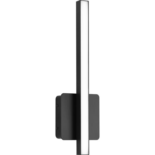 PROGRESS LIGHTING P710110-31M-CS Matte Black Phase 4 Collection 16 in. Matte Black Small Modern Integrated 3CCT Integrated LED Linear Vanity Light