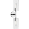 PROGRESS LIGHTING P710115-015 Polished Chrome Cofield Collection Two-Light Polished Chrome Transitional Wall Bracket