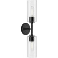 PROGRESS LIGHTING P710115-31M Matte Black Cofield Collection Two-Light Matte Black Transitional Wall Bracket