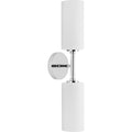 PROGRESS LIGHTING P710116-015 Polished Chrome Cofield Collection Two-Light Polished Chrome Wall Bracket