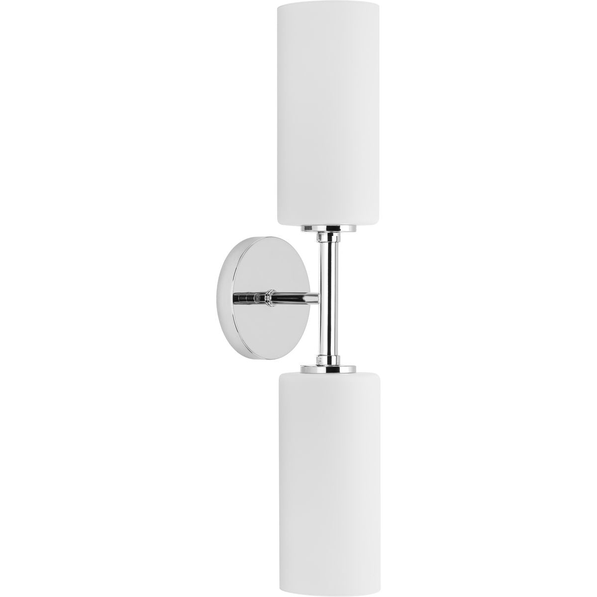 PROGRESS LIGHTING P710116-015 Polished Chrome Cofield Collection Two-Light Polished Chrome Wall Bracket