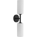 PROGRESS LIGHTING P710116-31M Matte Black Cofield Collection Two-Light Matte Black Transitional Wall Bracket