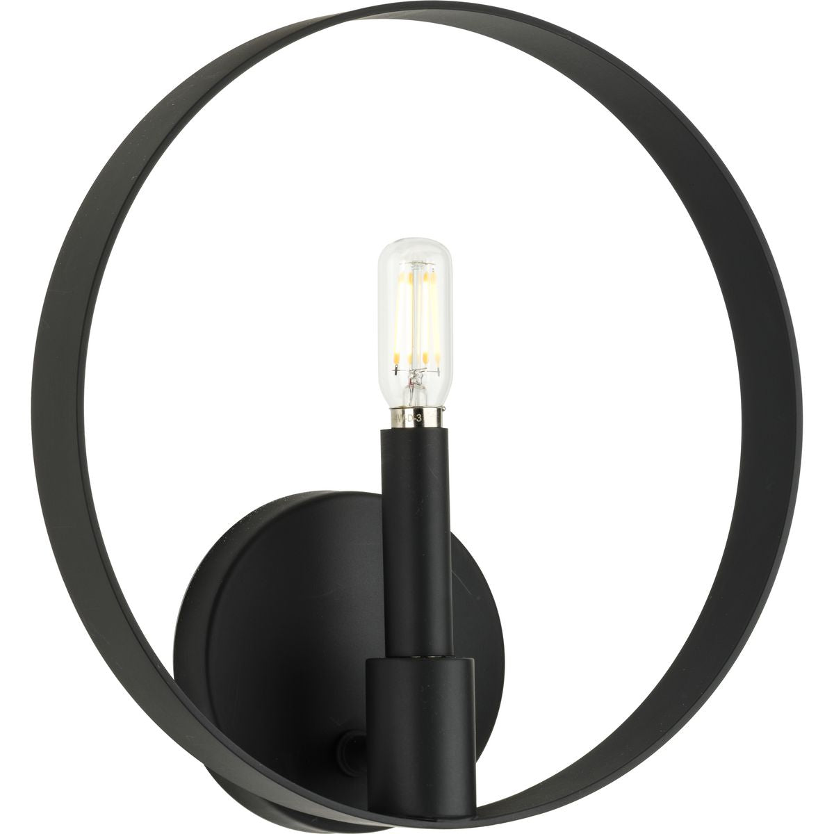 PROGRESS LIGHTING P710117-31M Matte Black Breckenridge Collection One-Light Matte Black Rustic Farmhouse Wall Bracket