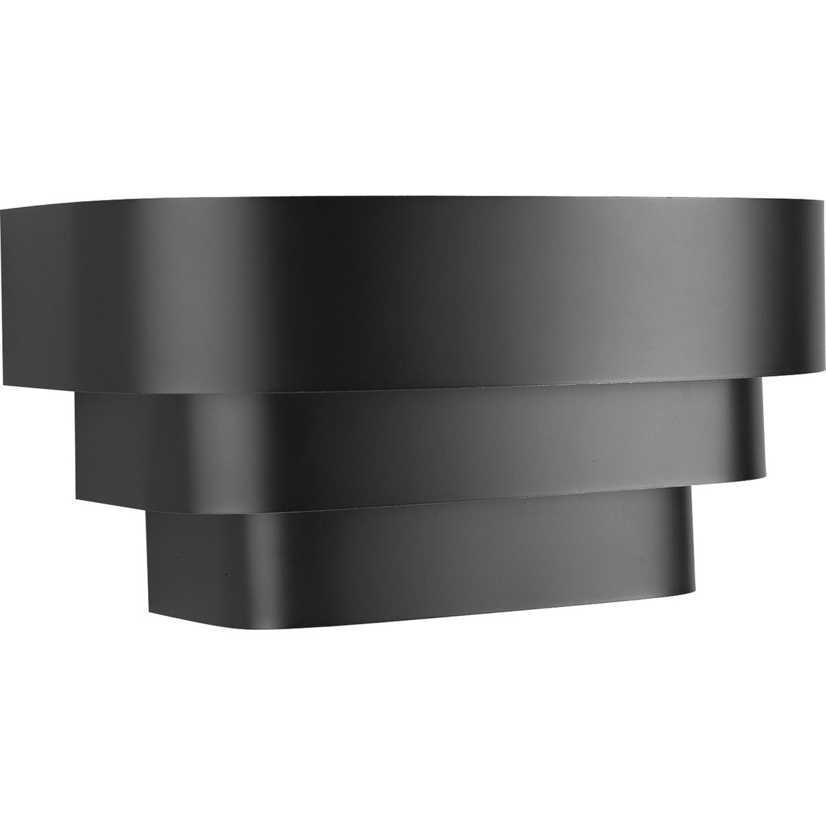 PROGRESS LIGHTING P7103-31 Matte Black Louvered Wall Sconce