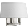 PROGRESS LIGHTING P7172-09 Brushed Nickel Cherish Collection Two-Light Wall Sconce