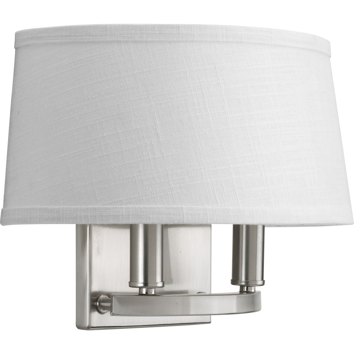 PROGRESS LIGHTING P7172-09 Brushed Nickel Cherish Collection Two-Light Wall Sconce