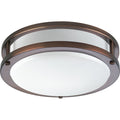 PROGRESS LIGHTING P7249-17430K9 Urban Bronze One-Light 10-3/8" LED Flush Mount