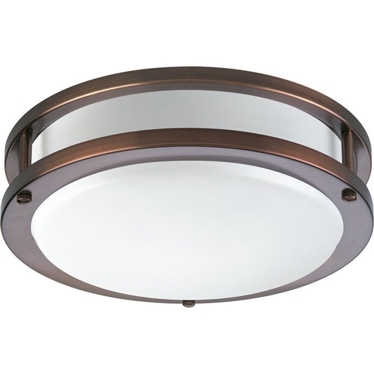 PROGRESS LIGHTING P7249-17430K9 Urban Bronze One-Light 10-3/8" LED Flush Mount