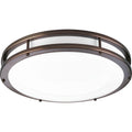 PROGRESS LIGHTING P7250-17430K9 Urban Bronze One-Light 17-3/4" LED Flush Mount
