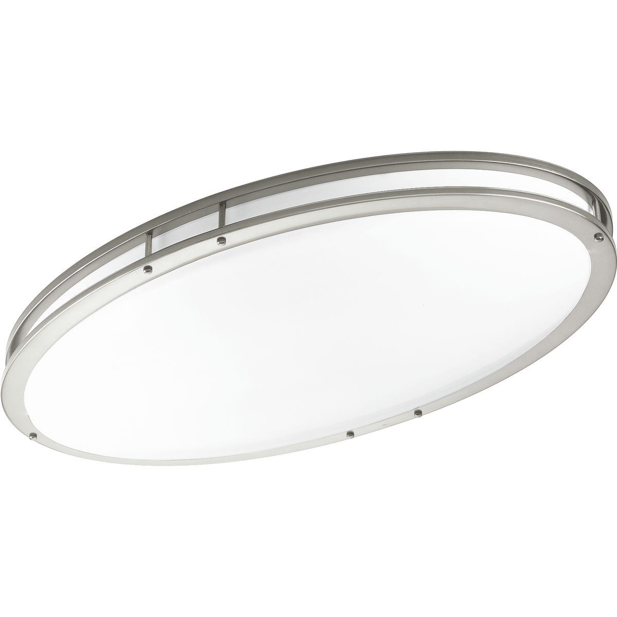 PROGRESS LIGHTING P7251-0930K9 Brushed Nickel One-Light 18" LED Oval Flush Mount