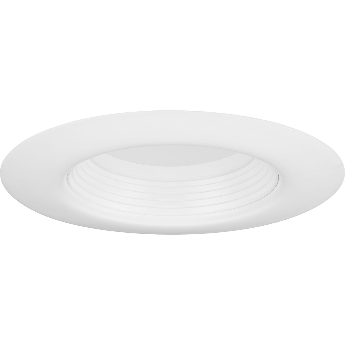 PROGRESS LIGHTING P800019-028-CS Satin White Intrinsic Collection 5"/6" 5-CCT LED Baffle Trim for Recessed Housings