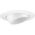 PROGRESS LIGHTING P800020-028 Satin White 6" White Eyeball Trim for 6" Housing (P87-AT/P87-ATQC/P187-TG/P821-FBFC/P821-FB)