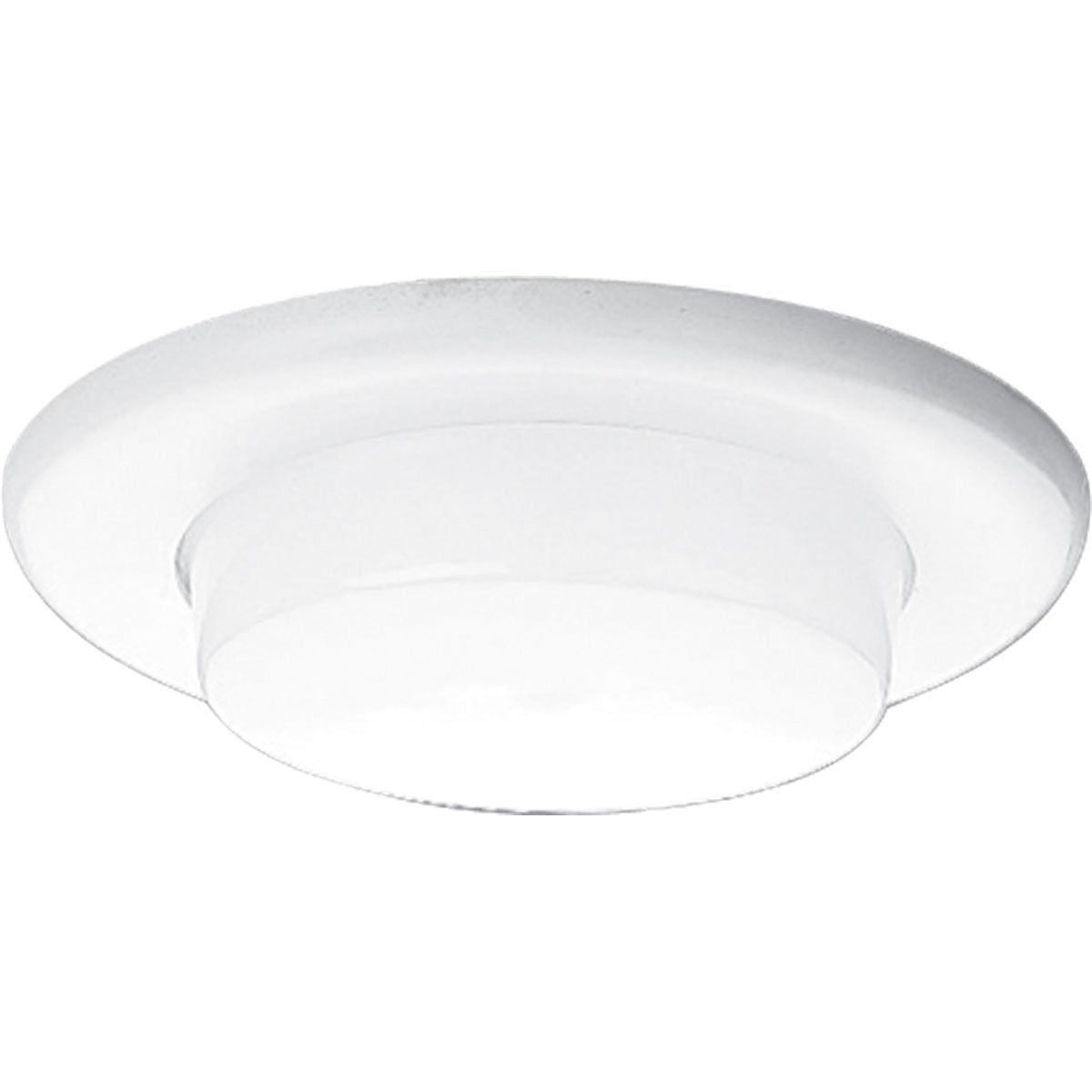 PROGRESS LIGHTING P8009-60 White 6" Drop Opal Shower Trim for 6" Housing (P87/P187/P83/P88/P821)