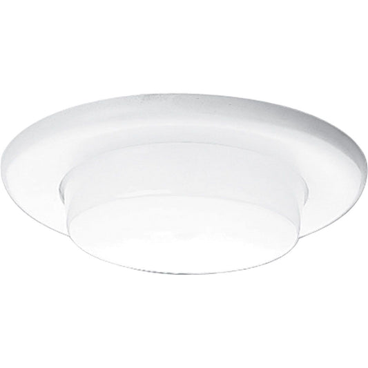PROGRESS LIGHTING P8009-60 White 6" Drop Opal Shower Trim for 6" Housing (P87/P187/P83/P88/P821)