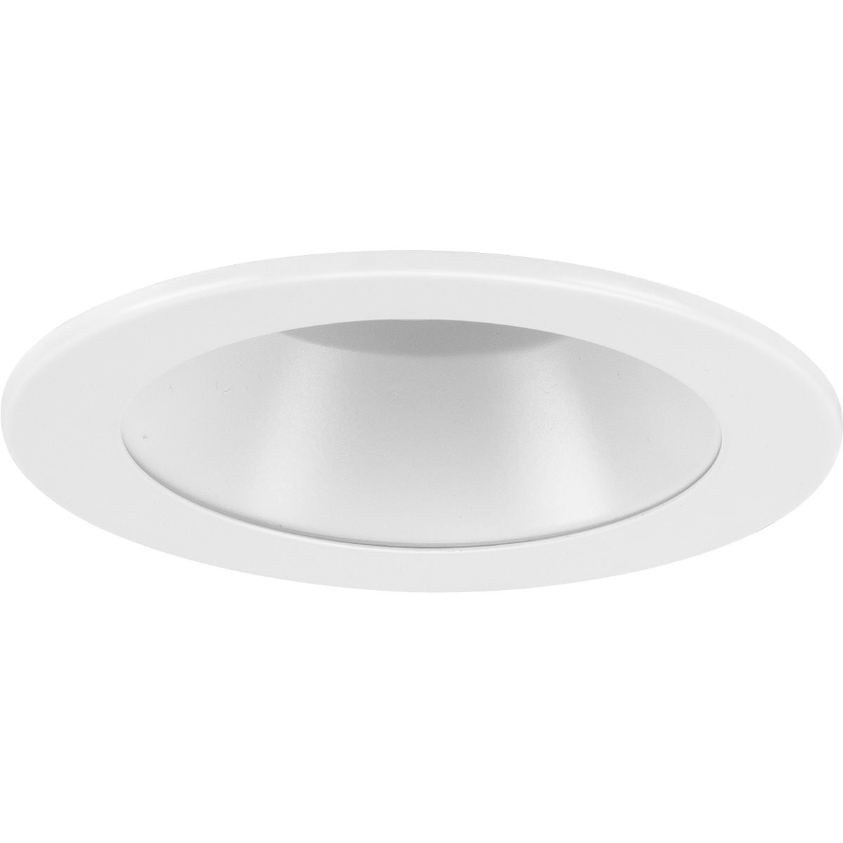 PROGRESS LIGHTING P804001-028 Satin White 4" Satin White Recessed Open Trim for 4" Housing (P804N series)