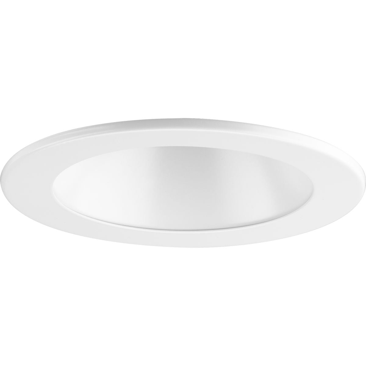 PROGRESS LIGHTING P804002-028 Satin White 4" Satin White LED Recessed Open Shower Trim for 4" Housing (P804N series)