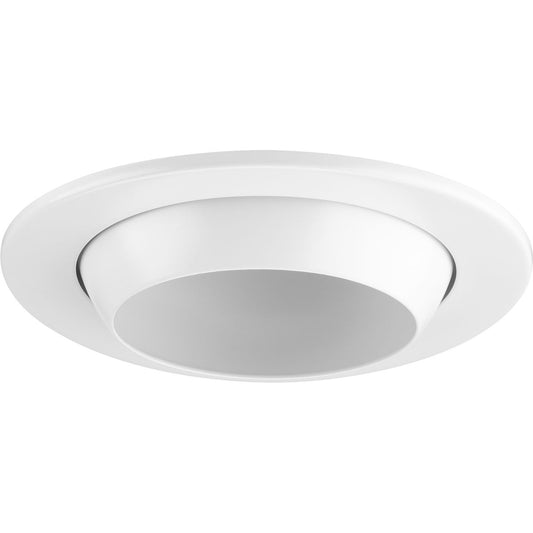 PROGRESS LIGHTING P804003-028 Satin White 4" Satin White Recessed Eyeball Trim for 4" Housing (P804N series)