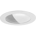PROGRESS LIGHTING P804004-028 Satin White 4" Satin White Recessed Wall Washer Trim for 4" Housing (P804N series)