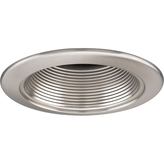 PROGRESS LIGHTING P8044-09 Brushed Nickel 4" Step Baffle Trim for 4" Housing (P830/P831/P832)