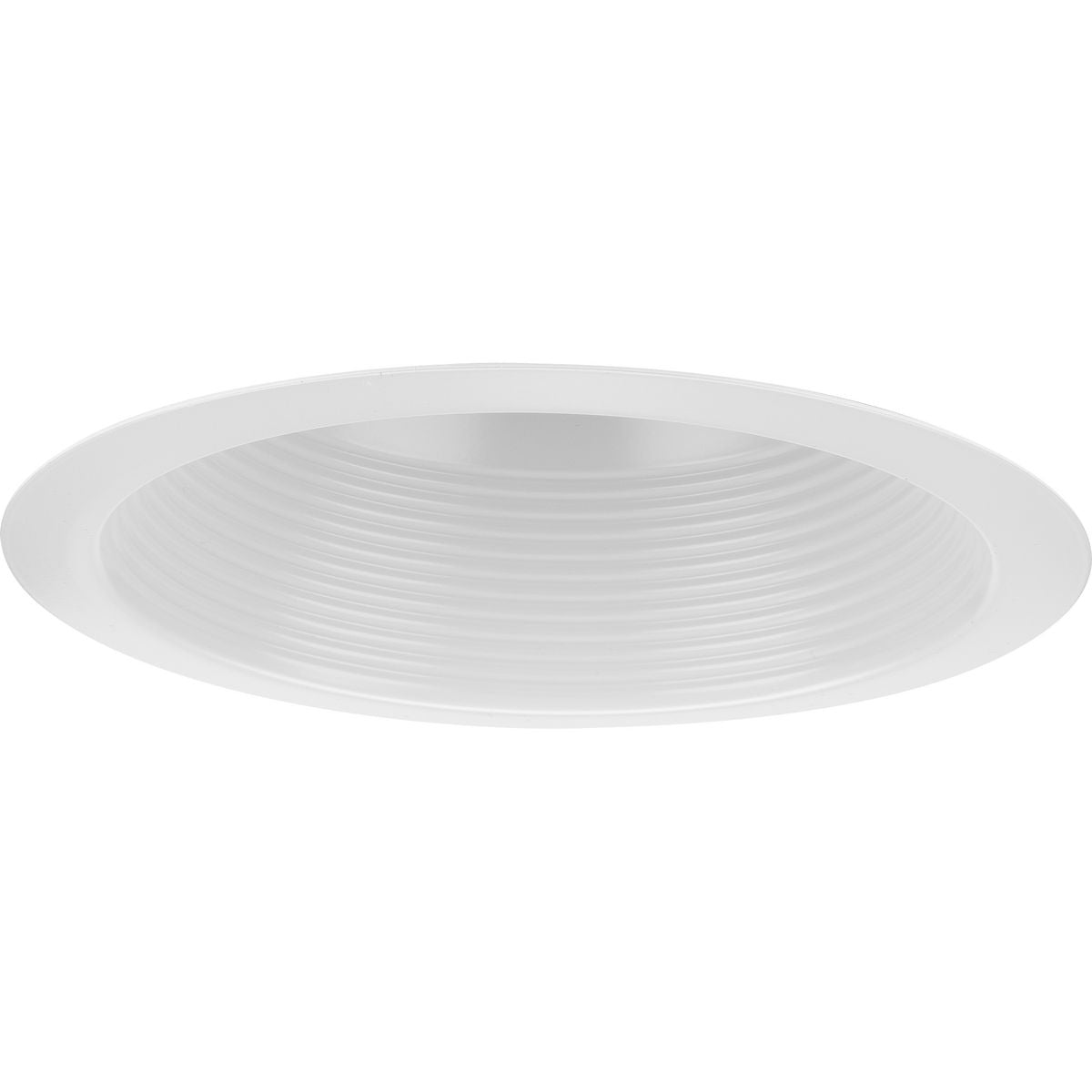 PROGRESS LIGHTING P806006-028 Satin White 6" Satin White Recessed Step Baffle Trim for 6" Shallow Housing (P806S Series)