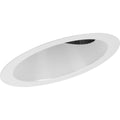 PROGRESS LIGHTING P806008-028 Satin White 6" Satin White Recessed Sloped Ceiling Step Baffle Trim for 6" Housing (P605A Series)