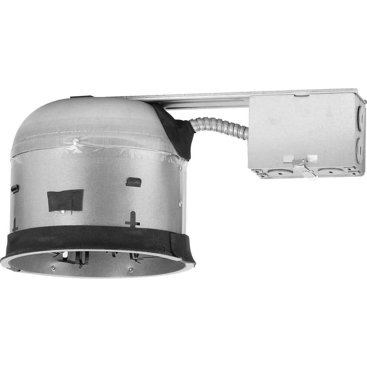 PROGRESS LIGHTING P806S-R-MD-ICAT Unfinished 6" Recessed Shallow Remodel Air-Tight IC Housing