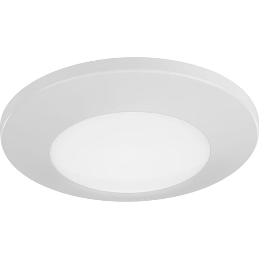 PROGRESS LIGHTING P810014-028-30 Satin White 7-1/4" Emblem Collection Surface Mount LED in White