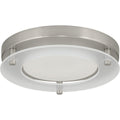 PROGRESS LIGHTING P8147-09-30K Brushed Nickel One-Light 7-1/4" LED Decorative Flush Mount