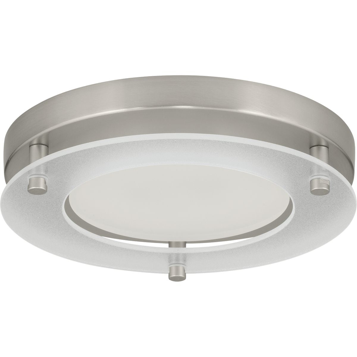 PROGRESS LIGHTING P8147-09-30K Brushed Nickel One-Light 7-1/4" LED Decorative Flush Mount