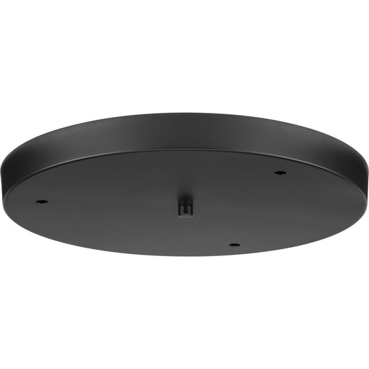 PROGRESS LIGHTING P8403-31M Matte Black Canopy Kit 15-1/2" Round for Up to 3 Pendants