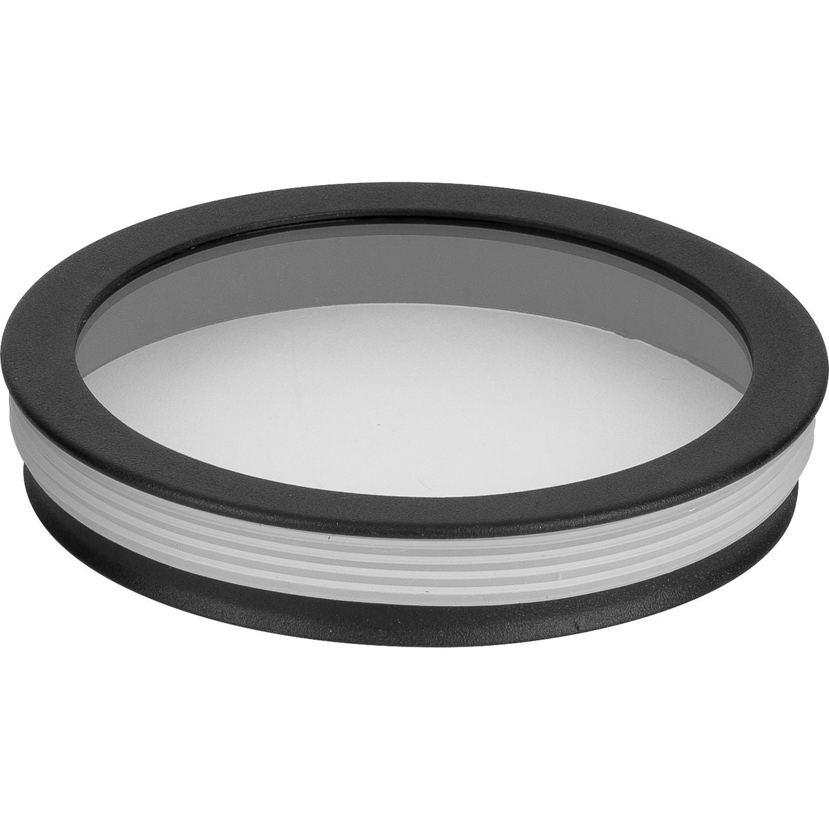 PROGRESS LIGHTING P860045-031 Black Cylinder Lens Collection Black 5-Inch Round Cylinder Cover