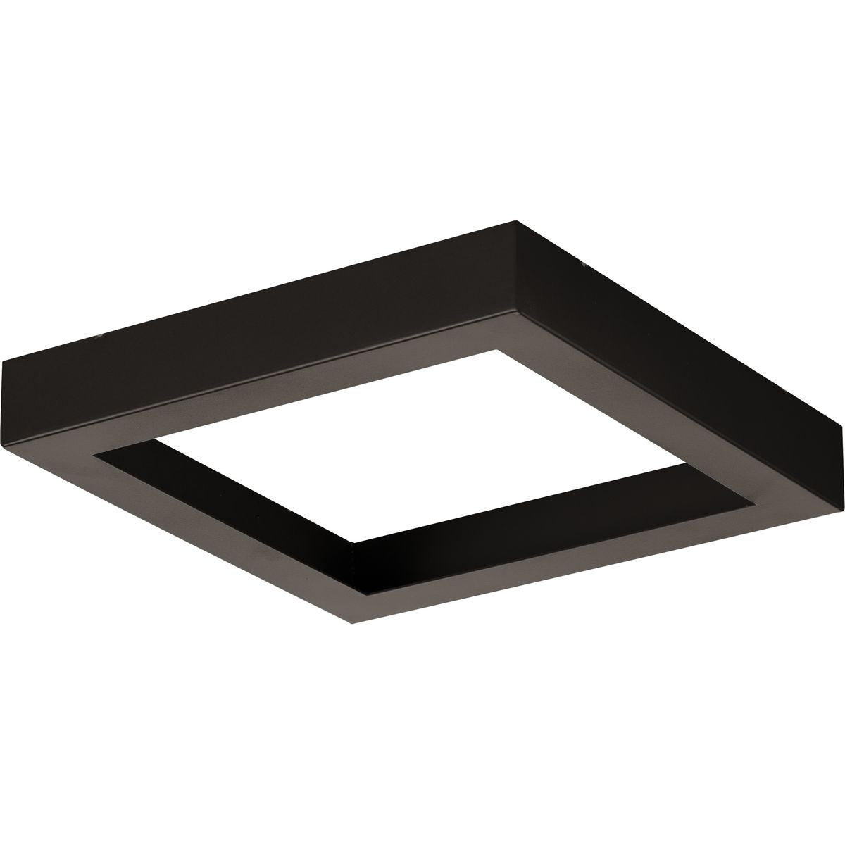 PROGRESS LIGHTING P860053-020 Antique Bronze Everlume Collection Antique Bronze 7" Edgelit Square Trim Ring