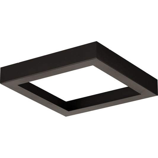 PROGRESS LIGHTING P860053-020 Antique Bronze Everlume Collection Antique Bronze 7" Edgelit Square Trim Ring