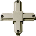 PROGRESS LIGHTING P8723-09 Brushed Nickel Alpha Trak Cross connector