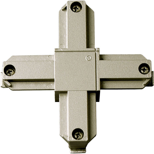PROGRESS LIGHTING P8723-09 Brushed Nickel Alpha Trak Cross connector