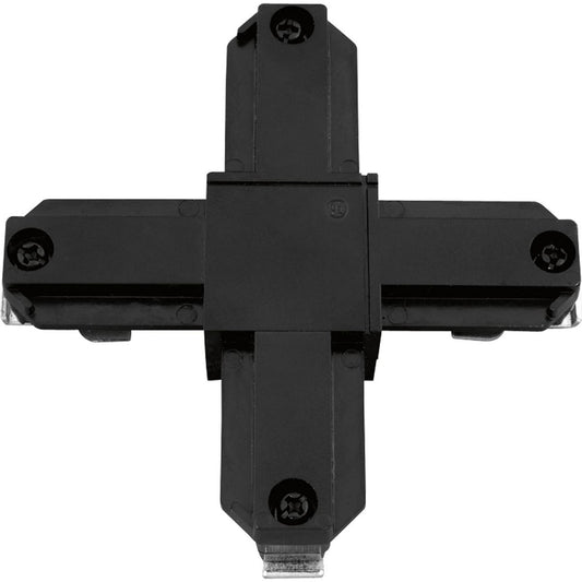 PROGRESS LIGHTING P8723-31 Black Alpha Trak Cross connector