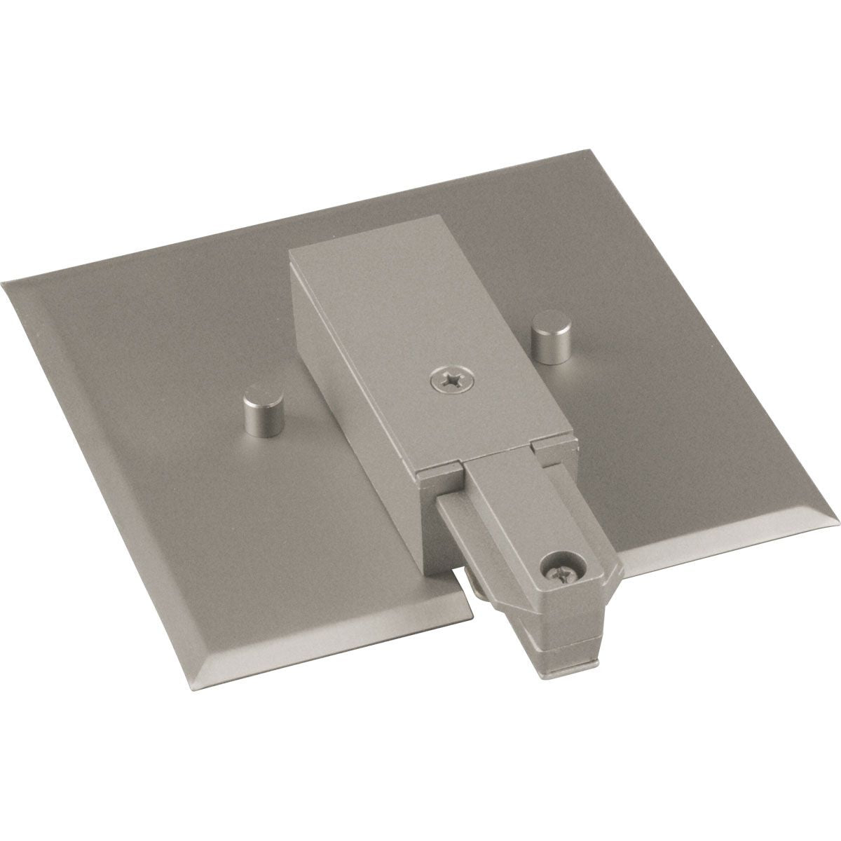PROGRESS LIGHTING P8745-09 Brushed Nickel Alpha Trak End Feed with Flush Canopy