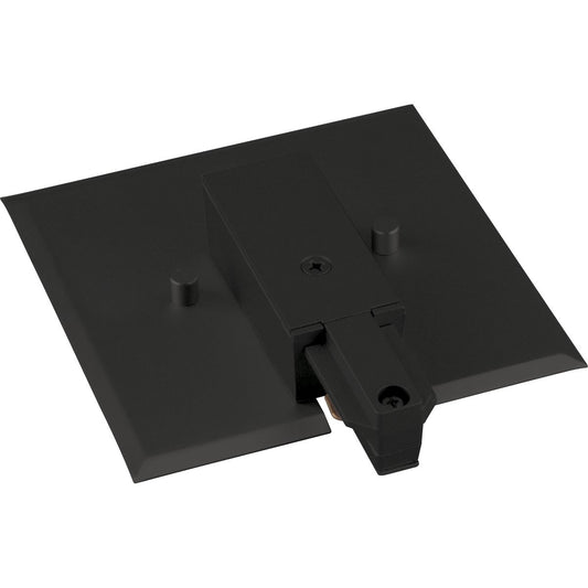 PROGRESS LIGHTING P8745-31 Black Alpha Trak End Feed with Flush Canopy