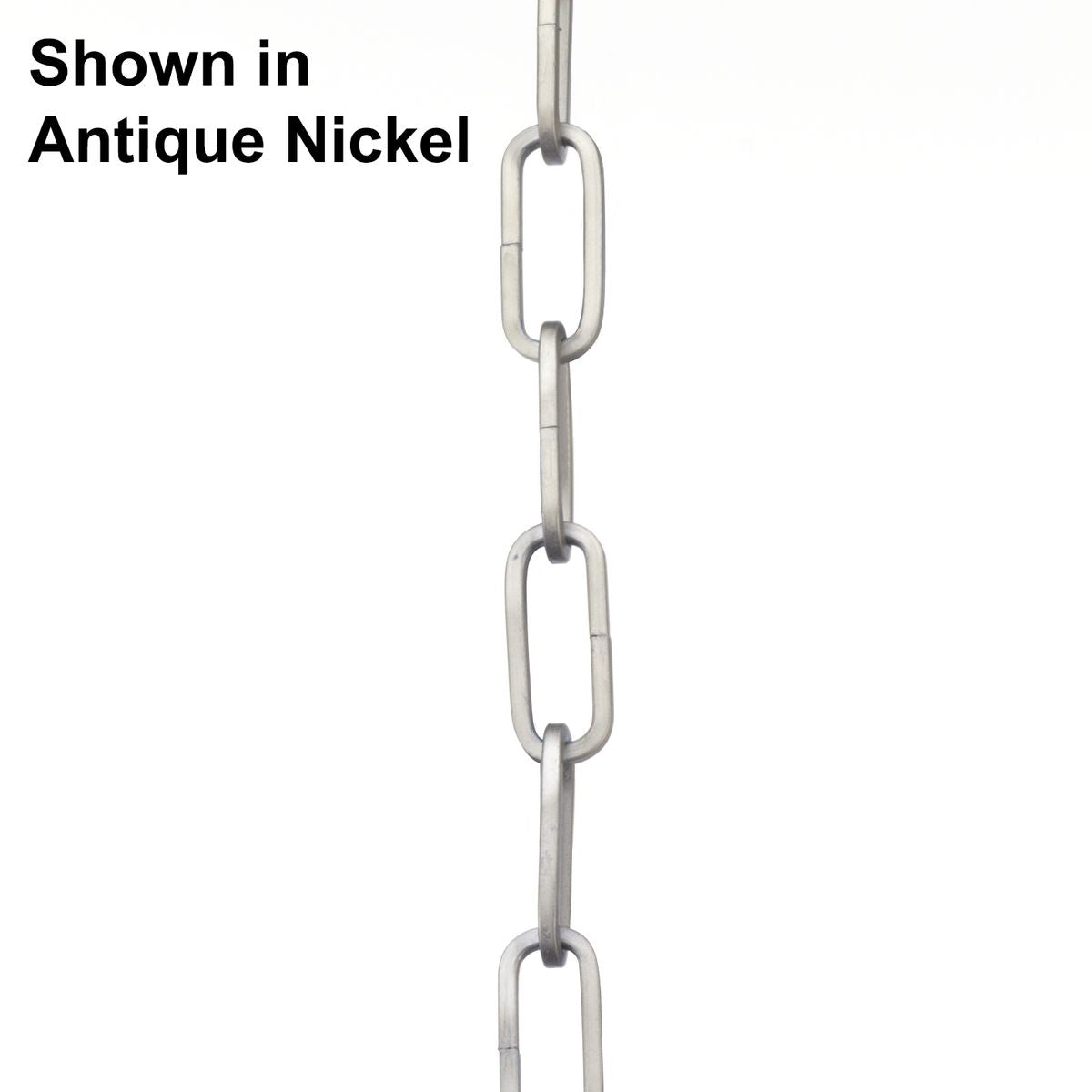 PROGRESS LIGHTING P8755-134 Silver Ridge 48-inch 9-gauge Silver Ridge Square Profile Accessory Chain