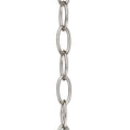 PROGRESS LIGHTING P8757-09 Brushed Nickel Accessory Chain - 10' of 9 Gauge Chain in Brushed Nickel
